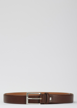 Мужской ремень Cavalli Class из коричневой зернистой кожи, фото