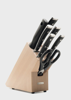 Набір ножів у дерев'яному блоці Wuesthof Classic Icon 8пр., фото
