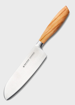 Нож сантоку с деревянной ручкой Felix Size S Olive 16см, фото