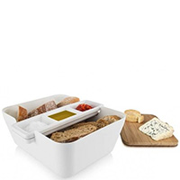 Набір для закусок Vacu Vin Bread & Dip з білого кольору., фото