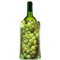 Охолоджувач Vacu Vin Grapes White J-Hook для пляшки вина, фото