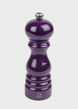 Ручний дерев'яний млин для перцю Peugeot Parisrama U-Select Eggplant Gloss 18см, фото
