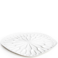 Сушилка-поднос для посуды Qualy Bai Bua Tray белого цвета, фото
