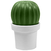 Млин для солі або перцю Qualy Tasty Cactus білий із зеленим, фото