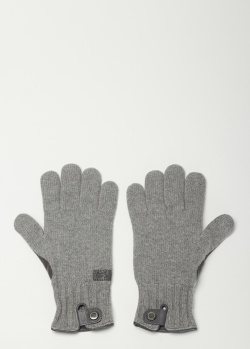 Серые перчатки Harmont&Blaine из смесовой шерсти с кашемиром, фото