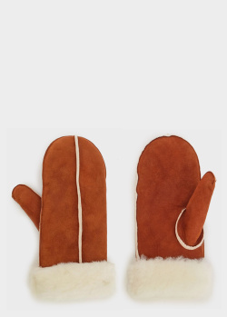 Жіночі рукавиці Hugo Boss з хутряним оздобленням, фото