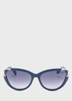 Солнцезащитные очки Blumarine с формой кошачий глаз, фото