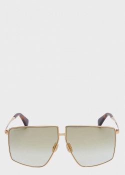 Сонцезахисні окуляри Max Mara Lee із золотистою оправою, фото