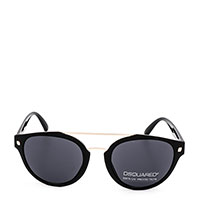Солнцезащитные очки Dsquared2 в серой оправе овальной формы, фото