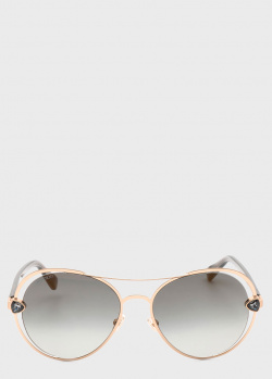Жіночі сонцезахисні окуляри Jimmy Choo сірого кольору, фото