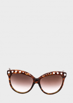 Сонцезахисні окуляри Italia Independent з оправою коричневого відтінку, фото