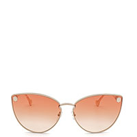 Солнцезащитные очки Salvatore Ferragamo с линзами розового оттенка, фото