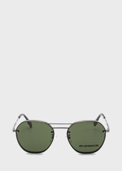 Солнцезащитные очки Ermenegildo Zegna с зелеными линзами, фото