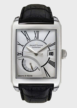 Часы Maurice Lacroix Pontos Rectangulaire Reserve de Marche PT6167-SS001-110, фото