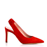 Туфли-слингбеки Evaluna красного цвета, фото