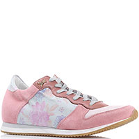 Рожеві кросівки Patrizia Pepe з квітковим принтом, фото
