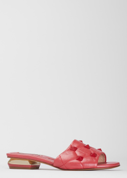 Червоні мюлі Marino Fabiani із шипами, фото