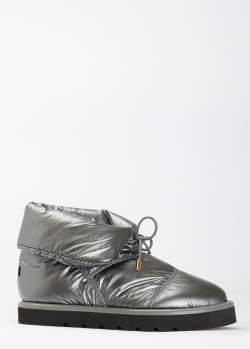 Серебристые ботинки 7AM с водоотталкивающей пропиткой, фото