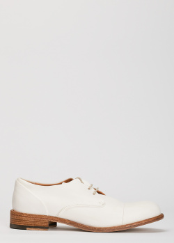 Жіночі туфлі-дербі Ernesto Dolani із білої шкіри., фото