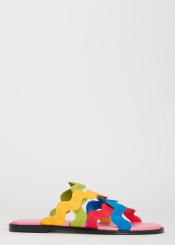 Разноцветные шлепанцы Kat Maconie Wiggle, фото
