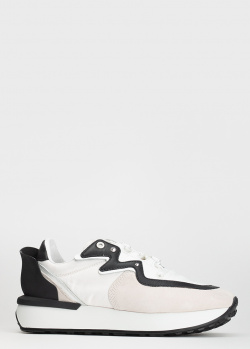 Белые кроссовки Le Silla с декором-камнями, фото