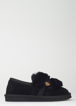 Зимові туфлі Ilasio Renzoni із чорної замші, фото