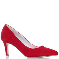 Червоні туфлі Bottega Lotti на середньому підборі, фото