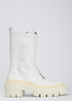 Білі черевики Equitare Andrea зі шкіри, фото