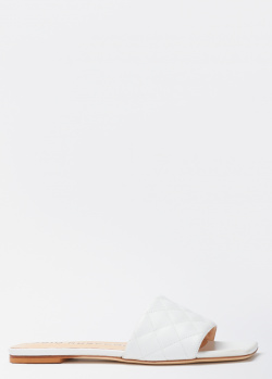 Стьобані шльопанці Fabio Rusconi білого кольору, фото