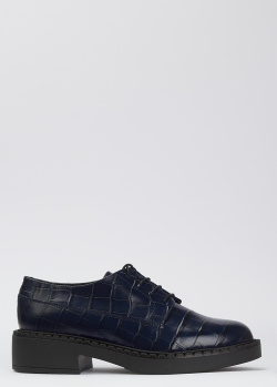 Кожаные туфли Fabio Rusconi с эффектом кроко, фото
