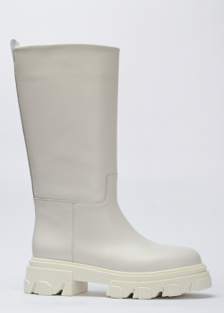 Білі чоботи Stokton із натуральної шкіри, фото