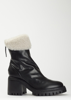 Зимние ботинки на каблуке Halmanera с молнией сзади, фото