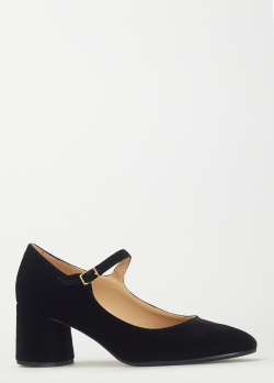 Велюрові туфлі Fabio Rusconi чорного кольору, фото
