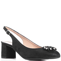 Туфлі-слінгбеки Donna Serena чорного кольору, фото