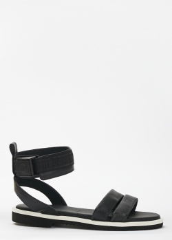 Шкіряні сандалі Bogner чорного кольору, фото