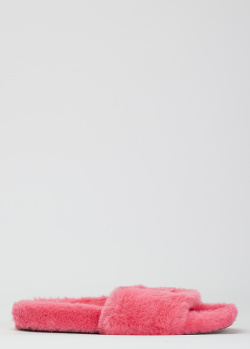 Рожеві шльопанці Liu Jo з екохутра, фото