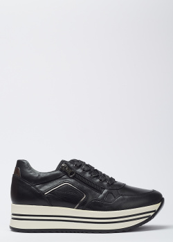 Кросівки на шнурівці Nero Giardini чорного кольору, фото