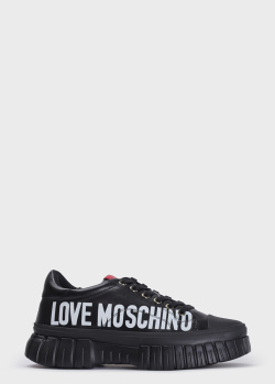 Жіночі кеди Love Moschino на масивній підошві, фото