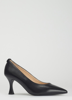 Туфлі-човники Nero Giardini із чорної шкіри, фото