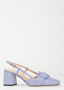 Туфли-слингбеки Evaluna голубого цвета, фото