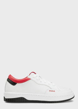 Кеди на шнурівці Hugo Boss Hugo білого кольору, фото