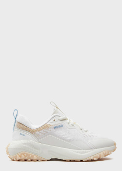Текстильні кросівки Hugo Boss Hugo білого кольору, фото
