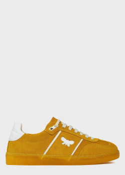 Замшевые кроссовки Max Mara Weekend Pacocolor желтого цвета, фото