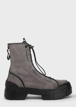 Замшевые ботинки Vic Matie серого цвета, фото