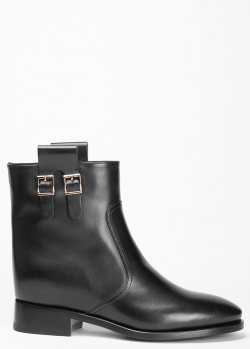 Черные ботинки Santoni с широкими петлями по бокам, фото