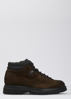Замшеві черевики Giampiero Nicola на шнурівці, фото