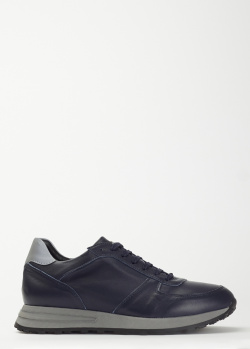 Шкіряні кросівки Dino Bigioni темно-синього кольору, фото
