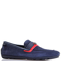 Замшевые туфли Gianfranco Butteri синего цвета, фото