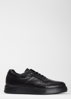 Черные мужские кроссовки Roberto Serpentini из кожи, фото