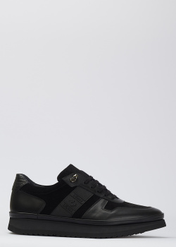 Чорні кросівки Luca Guerrini на товстій підошві, фото